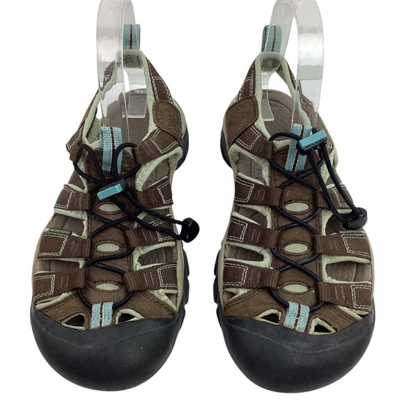Keen Womens Brown/Blue Water Hiking Sandals Size 9 - Picture 2 of 8